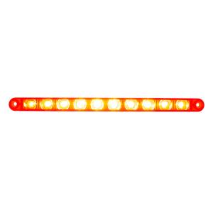 UNITED PACIFIC - UNITED PACIFIC - 36827B - BARRA DE LUCES CON FUNCIÓN DE GIRO DIVIDIDO DE 9" DE 10 LED - LED ROJO/LEENTE ROJA (A GRANEL) - Image 1