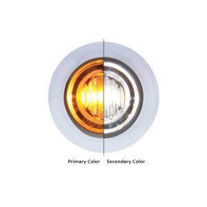 UNITED PACIFIC - 36839 - LUZ MINI FURY DOBLE 3/4" LED 3/4" (LIQUIDACIÓN/MARCADOR) - LED ÁMBAR/LED BLANCO
