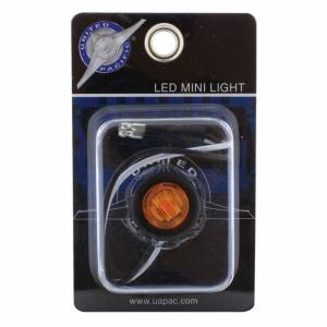 UNITED PACIFIC - UNITED PACIFIC - 36843 - MINI LUZ LED SMD SIMPLE DE 3/4" (LIQUIDACIÓN/MARCADOR) CON OJAL DE GOMA - LED ÁMBAR/LENTE ÁMBAR - Image 5