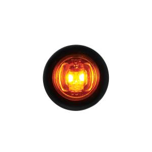 UNITED PACIFIC - 36849B - MINI LUZ LED DE 3/4" (LIQUIDACIÓN/MARCADOR) CON OJAL DE GOMA - LED ÁMBAR/LENTE ÁMBAR (A GRANEL)