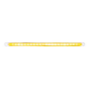 UNITED PACIFIC - 36863B - BARRA DE LUCES GLOLIGHT DE 12" DE DOBLE FUNCIÓN DE 24 LED (SEÑAL DE GIRO) - LED ÁMBAR/LENTE TRANSPARENTE (A GRANEL)