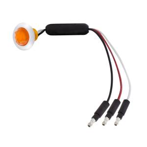 UNITED PACIFIC - UNITED PACIFIC - 36869 - MINI LUZ LED DE 3/4" DE DOBLE FUNCIÓN (LIQUIDACIÓN/MARCADOR) CON LENTE DE CRISTAL FACETADO - LED ÁMBAR/LENTE ÁMBAR - Image 2