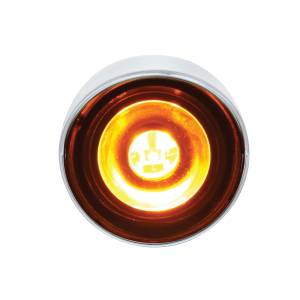 UNITED PACIFIC - 36899 - LUZ AUXILIAR/UTILIDAD DE DOBLE FUNCIÓN DE 3 LED DE 1" CON VISERA - LED ÁMBAR/LENTE ÁMBAR