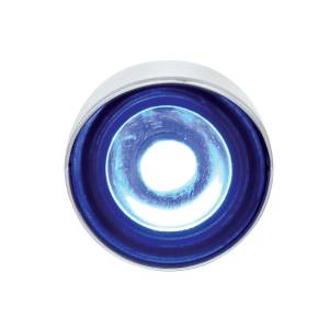 UNITED PACIFIC - 36906 - 3 LUZ LED DE ALTA POTENCIA DE 1" (LIQUIDACIÓN/MARCADOR) CON VISERA - LED AZUL/LENTE TRANSPARENTE