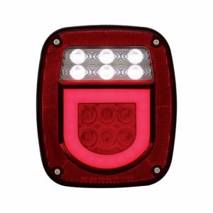 UNITED PACIFIC - 36909 - PILOTO TRASERO LED GLOLIGHT UNIVERSAL COMBINADO CON LUZ DE MATRÍCULA (TARJETA)