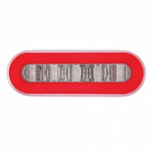 UNITED PACIFIC - UNITED PACIFIC - 36924BRK - KIT DE GLOLIGHT OVALADO DE 22 LED DE 6" CON DISEÑO INTERIOR DE BARRA DIVISORA (PARADA, GIRO Y COLA) - LED ROJO/INSERTO ROJO (CADA UNO) - Image 3