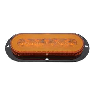 UNITED PACIFIC - UNITED PACIFIC - 36954 - GLOLIGHT DE MONTAJE DE BRIDA OVALADA DE 22 LED DE 6" (SEÑAL DE GIRO) - LED ÁMBAR/LENTE ÁMBAR - Image 4