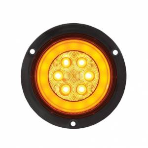 UNITED PACIFIC - 36958 - GLOLIGHT DE MONTAJE EN BRIDA DE 21 LED DE 4" (SEÑAL DE GIRO) - LED ÁMBAR/LEENTE ÁMBAR