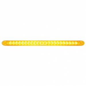UNITED PACIFIC - 37089B - 23 SMD LED 17-1/4" BARRA DE LUZ DE SEÑAL DE GIRO REFLECTOR SOLAMENTE - LED ÁMBAR/LEENTE ÁMBAR (A GRANEL)