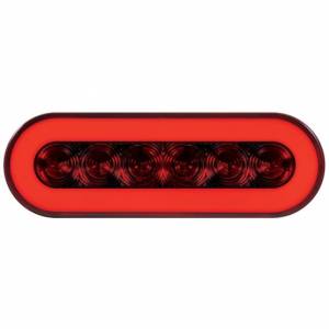 UNITED PACIFIC - UNITED PACIFIC - 37128 - GLOLIGHT OVALADA DE 22 LED DE 6" (PARADA, GIRO Y COLA) - LED ROJO/LENTE ROJA - Image 2