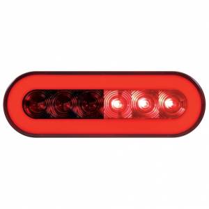 UNITED PACIFIC - UNITED PACIFIC - 37128 - GLOLIGHT OVALADA DE 22 LED DE 6" (PARADA, GIRO Y COLA) - LED ROJO/LENTE ROJA - Image 4