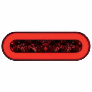 UNITED PACIFIC - UNITED PACIFIC - 37128BRK - KIT DE LUZ GLO OVALADA DE 22 LED DE 6" (PARADA, GIRO Y COLA) - LED ROJO/LEENTE ROJA (CADA UNO) - Image 3