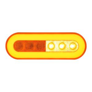 UNITED PACIFIC - UNITED PACIFIC - 37129 - GLOLIGHT OVALADA DE 22 LED DE 6" (SEÑAL DE GIRO) - LED ÁMBAR/LENTE ÁMBAR - Image 3