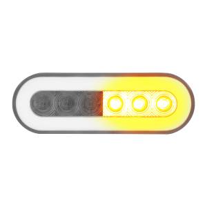 UNITED PACIFIC - UNITED PACIFIC - 37131 - GLOLIGHT OVALADA DE 22 LED DE 6" (SEÑAL DE GIRO) - LED ÁMBAR/LENTE TRANSPARENTE - Image 3