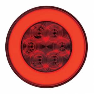 UNITED PACIFIC - UNITED PACIFIC - 37132 - GLOLIGHT REDONDA DE 21 LED DE 4" (PARADA, GIRO Y COLA) - LED ROJO/LENTE ROJA - Image 2