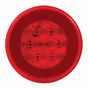 UNITED PACIFIC - UNITED PACIFIC - 37132 - GLOLIGHT REDONDA DE 21 LED DE 4" (PARADA, GIRO Y COLA) - LED ROJO/LENTE ROJA - Image 3