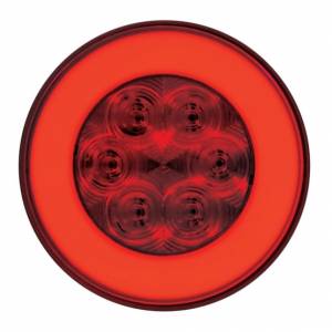UNITED PACIFIC - UNITED PACIFIC - 37132B - GLOLIGHT REDONDA DE 21 LED DE 4" (PARADA, GIRO Y COLA) - LED ROJO/LENTE ROJA (A GRANEL) - Image 2