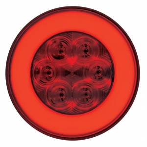 UNITED PACIFIC - UNITED PACIFIC - 37132BRK - KIT DE LUCES GLO REDONDAS DE 4" DE 21 LED (PARADA, GIRO Y TRASERA) - LED ROJO/LENTE ROJA (A GRANEL) - Image 2