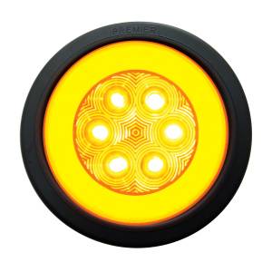 UNITED PACIFIC - 37133BAK - KIT DE BARRA GLOLIGHT DE 21 LED DE 4" (SEÑAL DE GIRO) - LED ÁMBAR/LENTE ÁMBAR (A GRANEL)