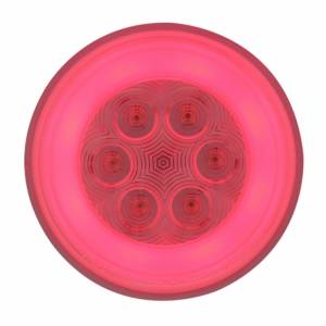 UNITED PACIFIC - UNITED PACIFIC - 37134 - GLOLIGHT REDONDA DE 21 LED DE 4" (PARADA, GIRO Y COLA) - LED ROJO/LENTE TRANSPARENTE - Image 2