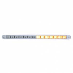 UNITED PACIFIC - UNITED PACIFIC - 37190 - BARRA DE LUCES DE ADVERTENCIA AUXILIARES DE 14 LED DE 12" CON BISEL - LED ÁMBAR/LENTE TRANSPARENTE - Image 3