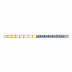 UNITED PACIFIC - UNITED PACIFIC - 37192B - BARRA DE LUCES DE ADVERTENCIA AUXILIAR DE 14 LED DE 12" SOLAMENTE - LED ÁMBAR/LENTE TRANSPARENTE (A GRANEL) - Image 2