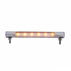 UNITED PACIFIC - 37586 - LÁMPARA DE TUBO DE ACERO INOXIDABLE DE 6 LED - LED ÁMBAR
