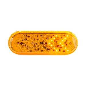 UNITED PACIFIC - UNITED PACIFIC - 38143 - LUZ DE SEÑAL DE GIRO SECUENCIAL OVALADA DE 35 LED DE 6" - LED ÁMBAR/LEENTE ÁMBAR - Image 2