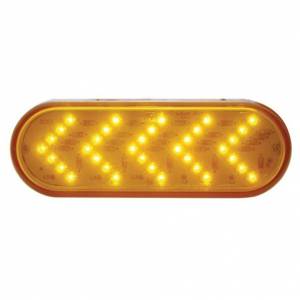 UNITED PACIFIC - UNITED PACIFIC - 38143B - LUZ DE SEÑAL DE GIRO SECUENCIAL OVALADA DE 35 LED DE 6" - LED ÁMBAR/LEENTE ÁMBAR (A GRANEL) - Image 5