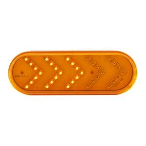UNITED PACIFIC - UNITED PACIFIC - 38143BAK - KIT DE LUCES DE SEÑAL DE GIRO SECUENCIALES OVALADAS DE 6" DE 35 LED - LED ÁMBAR/LEENTE ÁMBAR - Image 2