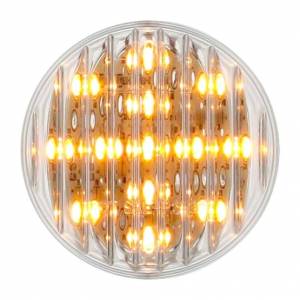UNITED PACIFIC - 38364 - LUZ REDONDA DE 13 LED DE 2-1/2" (LIQUIDACIÓN/MARCADOR) - LED ÁMBAR/LENTE TRANSPARENTE