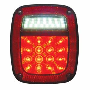 UNITED PACIFIC - 38477 - PILOTO TRASERO LED UNIVERSAL COMBINADO SIN LUZ DE MATRÍCULA