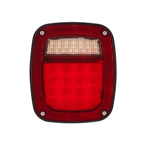 UNITED PACIFIC - 38490B - PILOTO TRASERO COMBINADO UNIVERSAL LED SIN LUZ DE MATRÍCULA Y MARCADOR LATERAL (A GRANEL)