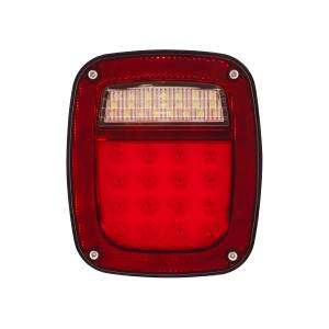 UNITED PACIFIC - 38491B - LUZ TRASERA COMBINADA UNIVERSAL LED CON LUZ DE MATRÍCULA Y MARCADOR LATERAL (A GRANEL)