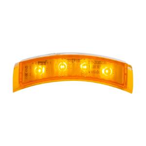 UNITED PACIFIC - 38505 - LUZ DE SEÑAL DE GIRO DEL FARO DE 4 LED - LED ÁMBAR/LENTE ÁMBAR