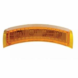 UNITED PACIFIC - 38505B - LUZ DE SEÑAL DE GIRO DEL FARO DE 4 LED - LED ÁMBAR/LENTE ÁMBAR (A GRANEL)