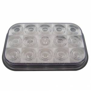 UNITED PACIFIC - UNITED PACIFIC - 38748 - LUZ DE INTERMITENTE RECTANGULAR DE 15 LED - LED ÁMBAR/LENTE TRANSPARENTE - Image 2