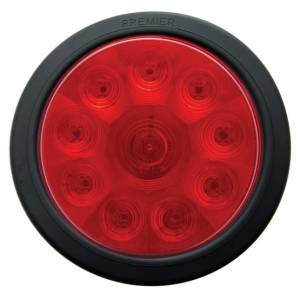 UNITED PACIFIC - UNITED PACIFIC - 38770BRK - KIT DE LUCES REDONDAS DE 10 LED DE 4" (PARADA, GIRO Y TRASERA) - LED ROJO/LENTE ROJA - Image 2