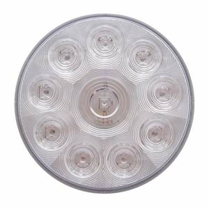 UNITED PACIFIC - 38772 - LUZ REDONDA DE 10 LED DE 4" (PARADA, GIRO Y TRASERA) - LED ROJA/LENTE TRANSPARENTE