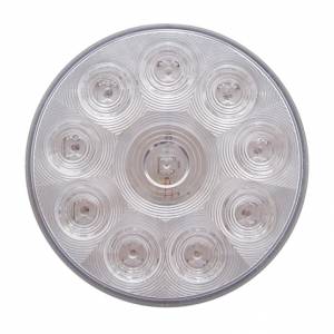 UNITED PACIFIC - 38772B - LUZ REDONDA DE 10 LED DE 4" (PARADA, GIRO Y TRASERA) - LED ROJA/LENTE TRANSPARENTE (A GRANEL)