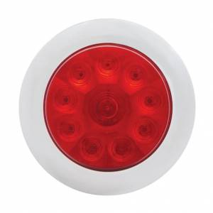 UNITED PACIFIC - UNITED PACIFIC - 38836 - LUZ REDONDA DE 10 LED DE 4" CON BISEL (PARADA, GIRO Y COLA) - LED ROJO/LENTE ROJA - Image 2
