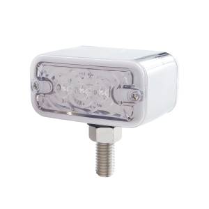 UNITED PACIFIC - 38841 - LUZ DE DOBLE CARA DE 6 LED - MONTAJE EN T - LED ÁMBAR Y ROJO/LENTE TRANSPARENTE