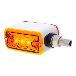 UNITED PACIFIC - 38842 - LUZ DE DOBLE CARA DE 6 LED DE FUNCIÓN ÚNICA - MONTAJE HORIZONTAL - LED ÁMBAR Y ROJO/LENTE ÁMBAR Y ROJA