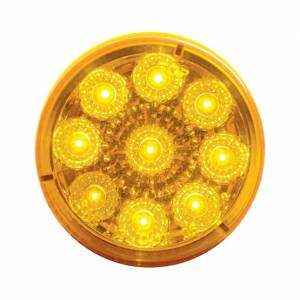 UNITED PACIFIC - 38849B - LUZ REFLECTORA REDONDA DE 9 LED DE 2" (LIQUIDACIÓN/MARCADOR) - LED ÁMBAR/LENTE ÁMBAR (A GRANEL)