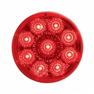 UNITED PACIFIC - 38850B - LUZ REFLECTOR REDONDA DE 9 LED DE 2" (LIQUIDACIÓN/MARCADOR) - LED ROJO/LENTE ROJA (A GRANEL)