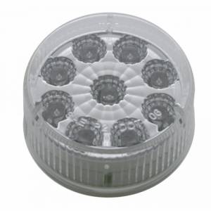 UNITED PACIFIC - UNITED PACIFIC - 38851B - LUZ REFLECTOR REDONDA DE 9 LED DE 2" (LIQUIDACIÓN/MARCADOR) - LED ÁMBAR/LENTE TRANSPARENTE (A GRANEL) - Image 2