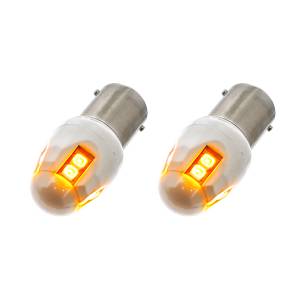 UNITED PACIFIC - 38899 - BOMBILLA DE ALTA POTENCIA 8 LED TIPO 1156 - ÁMBAR (TARJETA DE 2)