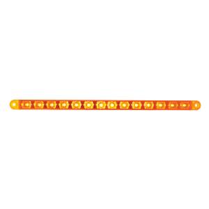 UNITED PACIFIC - 38946 - BARRA DE LUCES DE SEÑAL DE GIRO DE 14 LED DE 12" - LED ÁMBAR/LEENTE ÁMBAR