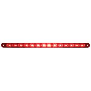 UNITED PACIFIC - 38947 - BARRA DE LUCES DE 14 LED DE 12" (PARADA, GIRO Y TRASERA) - LED ROJO/LENTE ROJA
