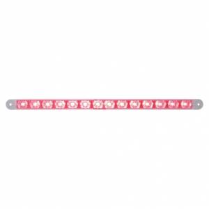 UNITED PACIFIC - 38949 - BARRA DE LUCES DE 14 LED DE 12" (PARADA, GIRO Y TRASERA) - LED ROJO/LENTE TRANSPARENTE